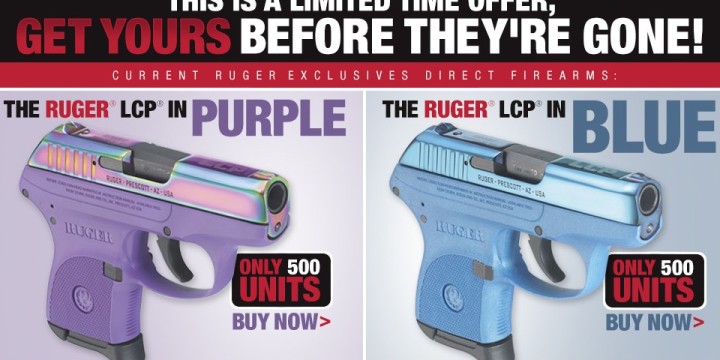 Limited edition ruger lcp blue purple
