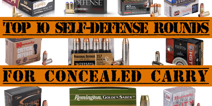 TOP 10 SELF DEFENSE ROUNDS AMMO FOR CONCEALED CARRY