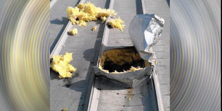 Hole in roof of al AN orlando