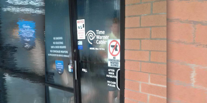 Time warner cable gun free zone no concealed firearms