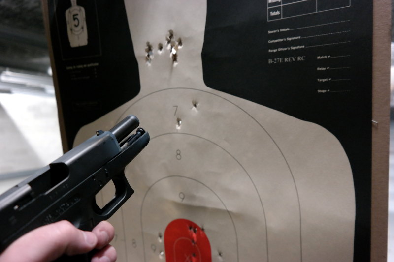 Glock 36 Test Fire 30 feet 10 rounds