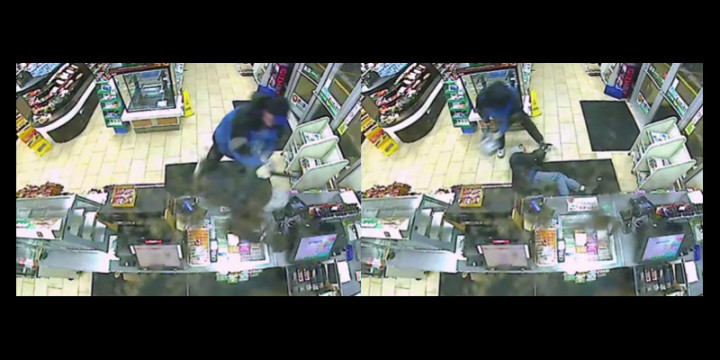 Ny beats up armed robber