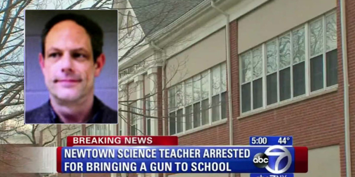 Newtown teacher arrested after carrying concealed into classroom