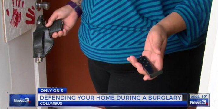 Woman defended her home