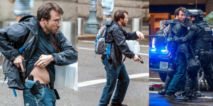 Portland oregon protests strickland arrested charged found guilty