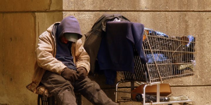 Stock homeless man