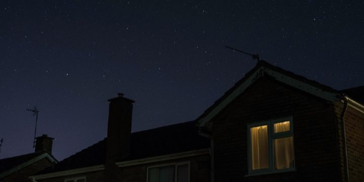 House at night