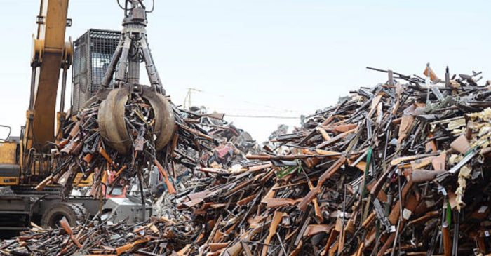 Pile of firearms