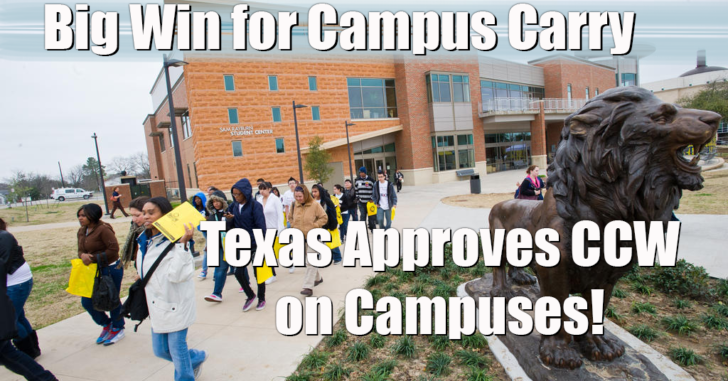 Campus Carry For The Big Win In Texas!