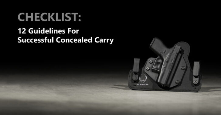 CHECKLIST: 12 Guidelines For Successful Concealed Carry