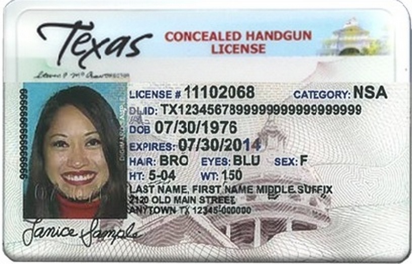 concealed permit texas license handgun carry valid dps licenses card driver tx form conceal does virginia states would says security