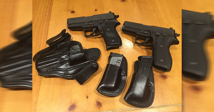 #DIGTHERIG – BHS and his SIG SAUER P220 and SIG SAUER P227 in TT Gunleather and Wright Leather Works Holsters
