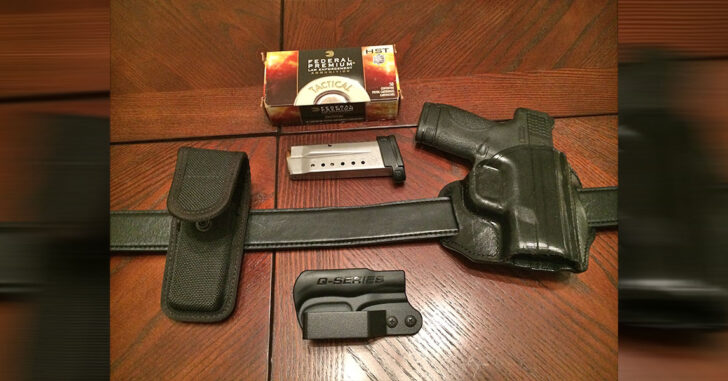 #DIGTHERIG – John and his Smith and Wesson M&P Shield in a Q Series Stealth & Bianchi Holster