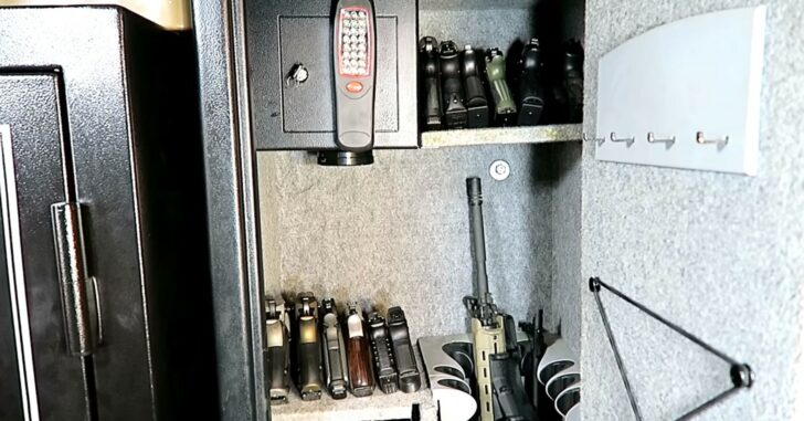 A Rare Look Into My Gun Safe & How I Added Space with a Magnetic Gun Mount