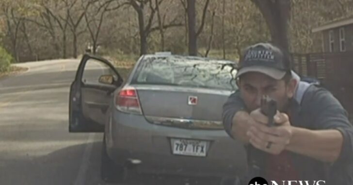 Dashcam video shows moment illegal immigrant suspect opens 