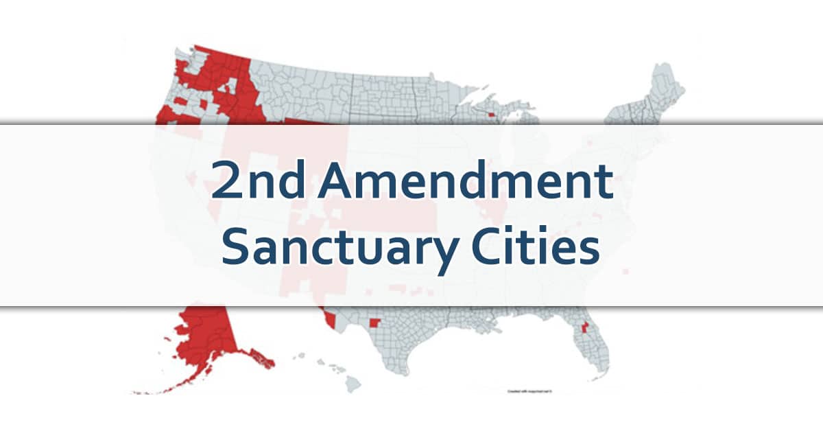 Map Shows How Many 2nd Amendment Sanctuary Cities There Currently Are