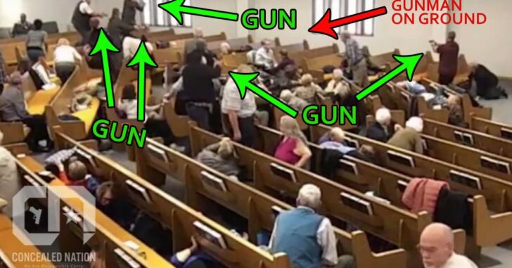 At Least 5 Armed Churchgoers Are Seen On Video Following Shooting, One Victim Possibly Armed As Well