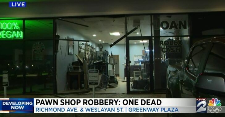 Smash And Grab Pawn Shop Robbery Leads To Hostage Situation, One Robber Dead