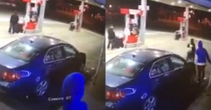 Driver Ambushed After Walking Out Of Gas Station, Puts Up A Fight But Does Not Prevail