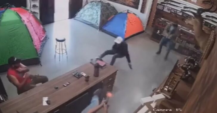 Armed Robbers No Match For Armed Gun Shop Employee