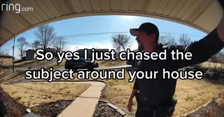 Woman Uses Ring Doorbell Footage To Help Cops Arrest Man Hiding In Her Trashcan
