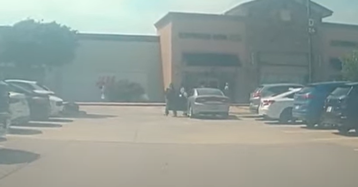 Graphic Warning: Dashcam Video Shows Texas Mall Gunman Get Out Of Car And Open Fire