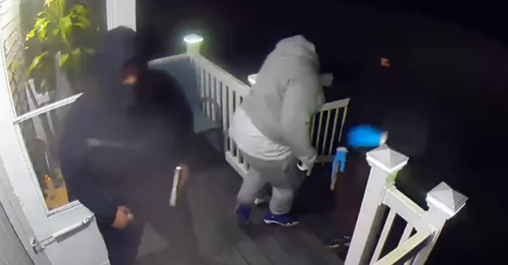 WATCH: Homeowner Shoots At 3 Armed Home Invaders Who Pretended To Be Police Officers