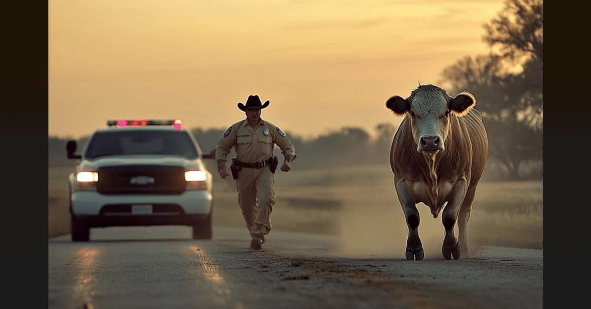 Deputy Forced To Shoot Attacking Cow On Highway