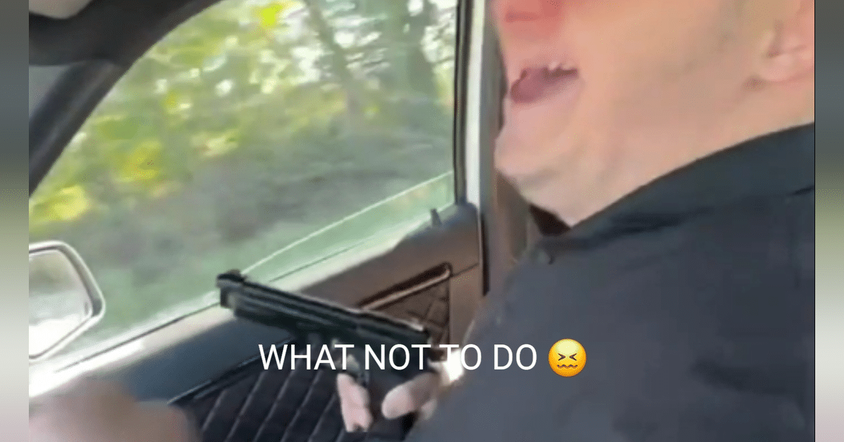 VIDEO: Irresponsible Gun Owner Laughs As Friend Shoots Gun Out Car Window