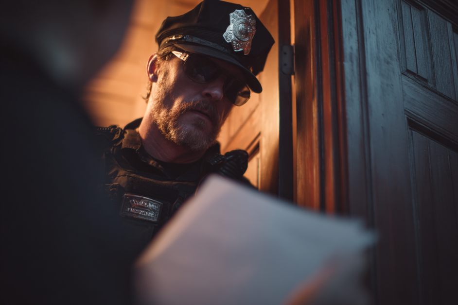 Do you have to open the door for police