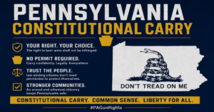 Pennsylvania constitutional carry information poster