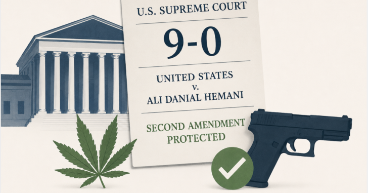 Unanimous 2A Victory: Supreme Court Strikes Down Federal Gun Ban for Casual Marijuana Users
